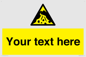 Custom Warning: Debris flow zone